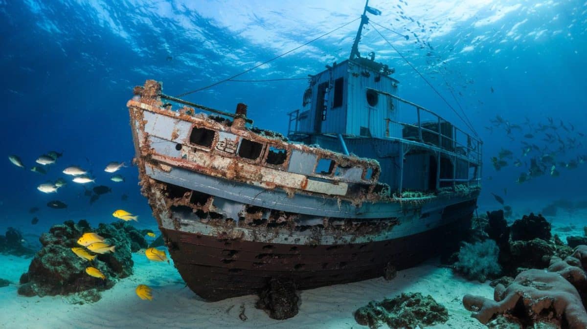 Un plongeur découvre un navire coulé qui révèle une histoire incroyable