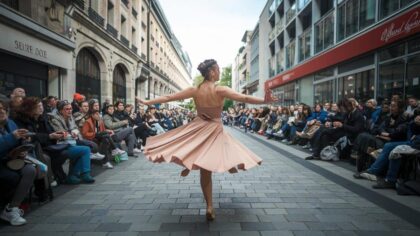 Une danse mystérieuse fait le délectable étonnement de tout le public à l'occasion d'un événement inattendu